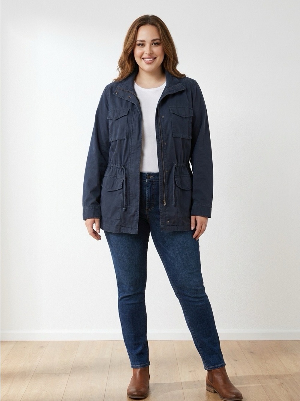 NWT Old Navy Cinch Waist Cotton Jacket